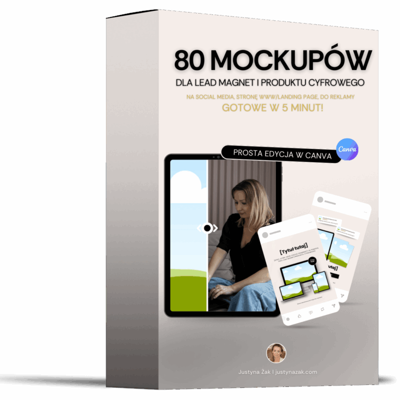 80 mockupów dla lead magnet i produktu cyfrowego